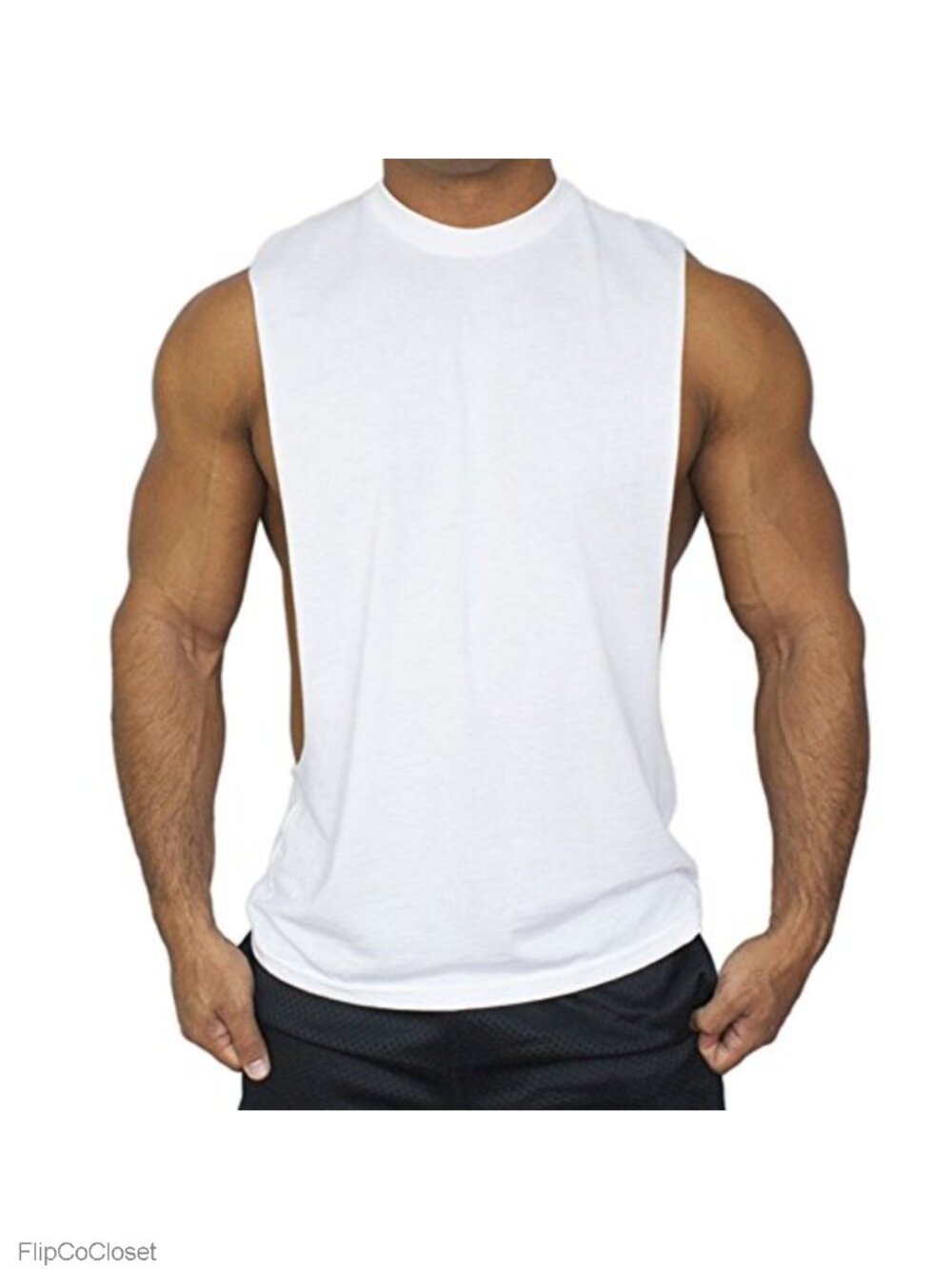 Men's Muscle Cut Off Tank Top Bodybuilding Gym Workout Stringer Tee